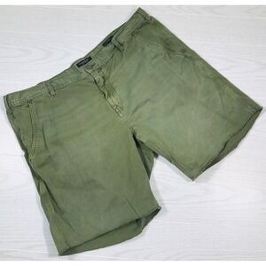 Banana Republic Mill Valley Surplus Shorts 42 Green Canvas 100% Cotton Hiking